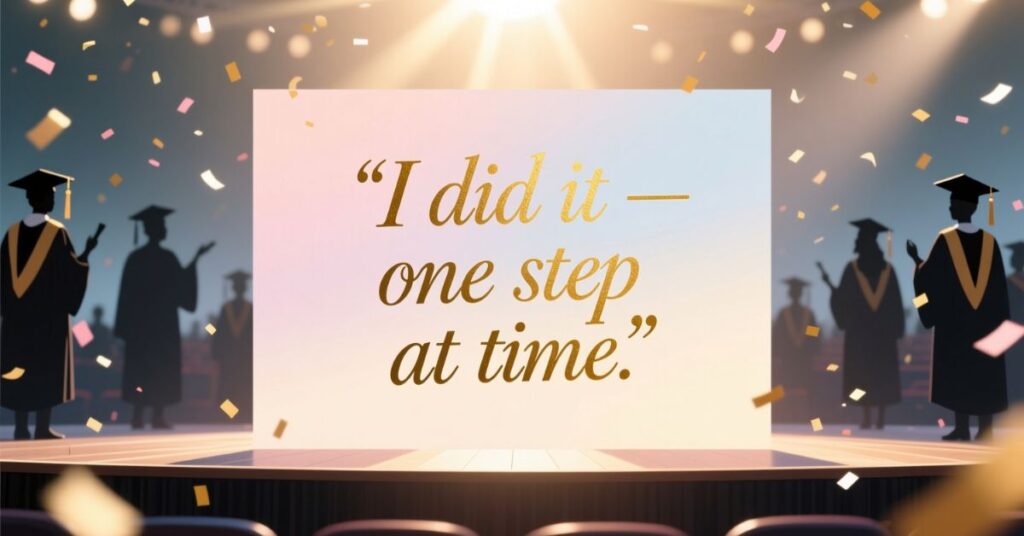 Short Graduation Quotes for Myself