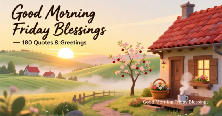 180 Good Morning Friday Blessings Image, Quotes and Greetings