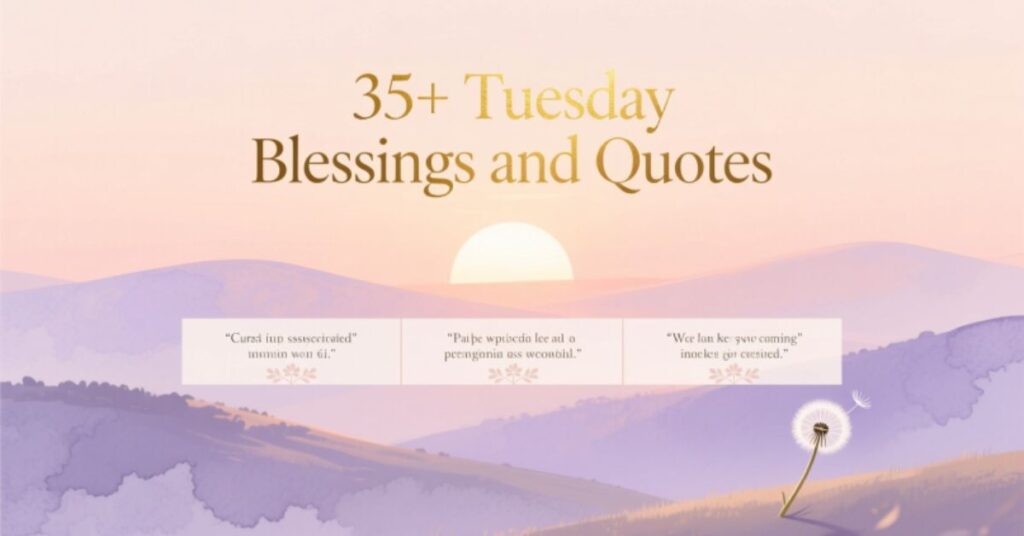 35+ Tuesday Blessings and Quotes