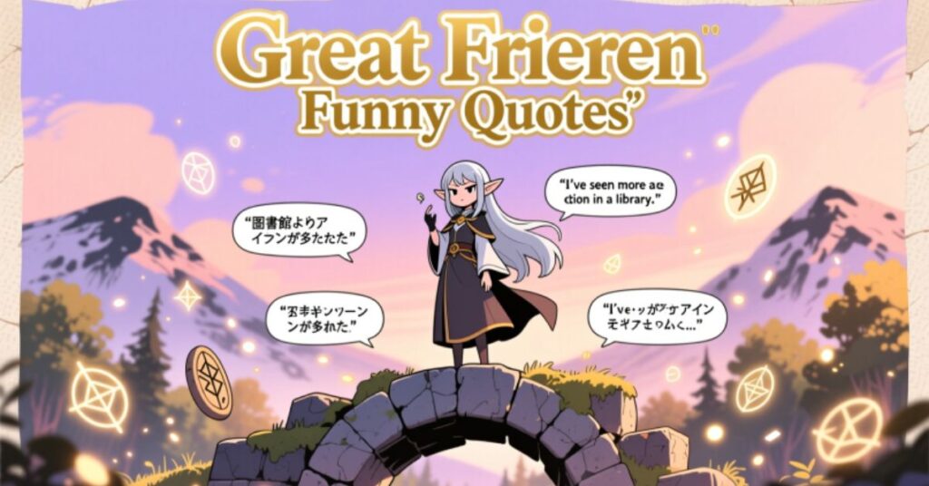 Great Frieren Funny Quotes