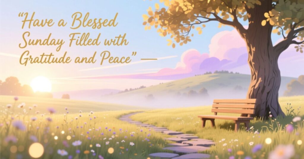 Have a Blessed Sunday Filled with Gratitude and Peace