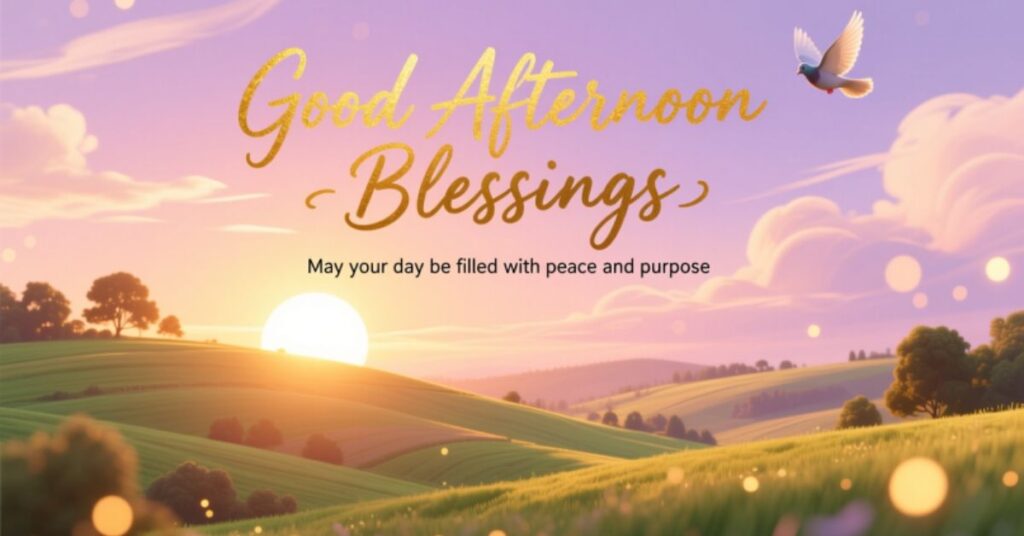 Motivational Good Afternoon Blessings