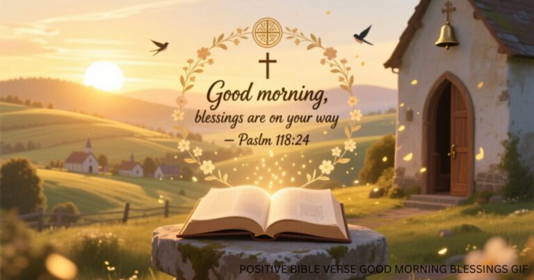 POSITIVE BIBLE VERSE GOOD MORNING BLESSINGS GIF