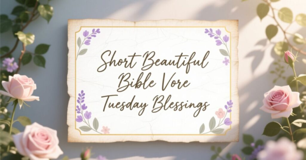 Short Beautiful Bible Verse Tuesday Blessings