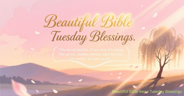 Beautiful Bible Verse Tuesday Blessings