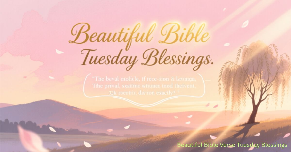 Beautiful Bible Verse Tuesday Blessings