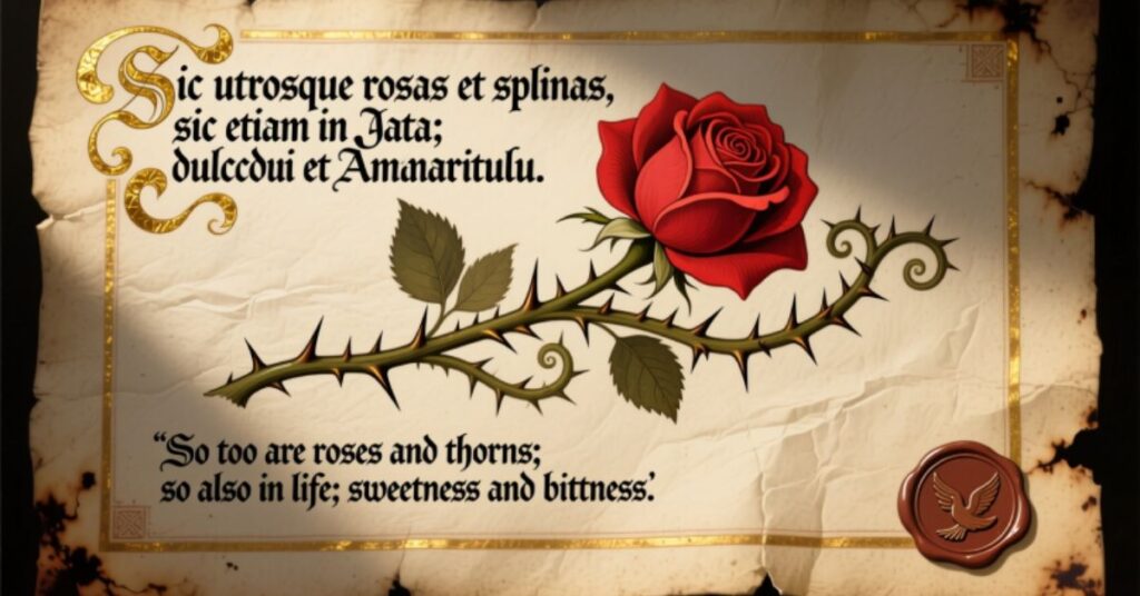 Bible verse about roses and thorns