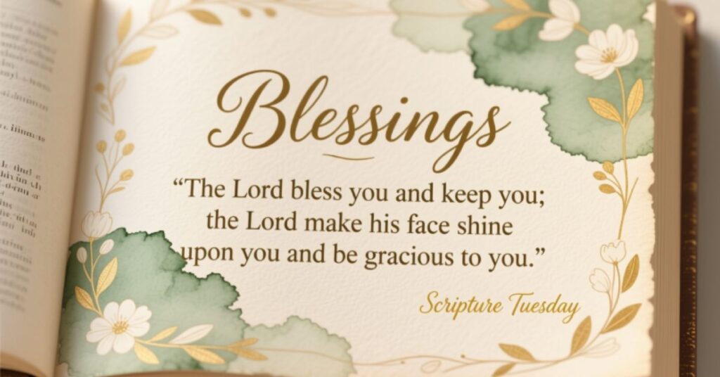 Bible Verse Scripture Tuesday Blessings
