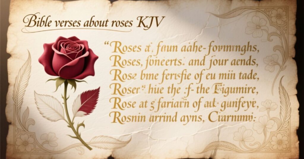 Bible verses about roses KJV