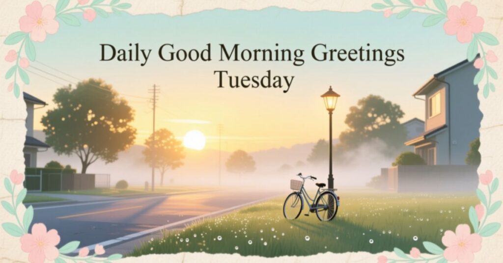 Daily Good Morning Greetings Tuesday
