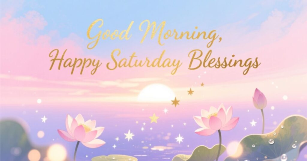 good morning happy saturday blessings