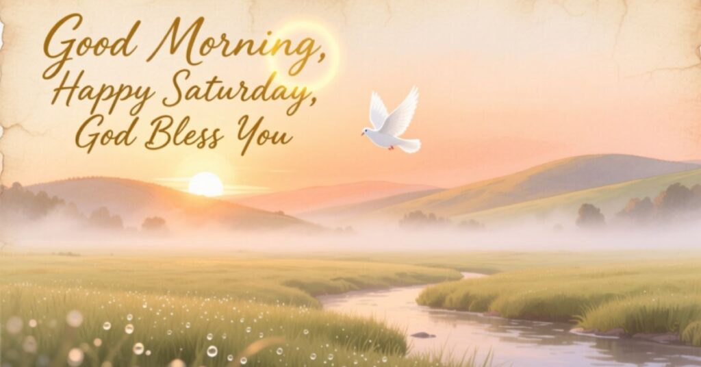 good morning happy saturday god bless you