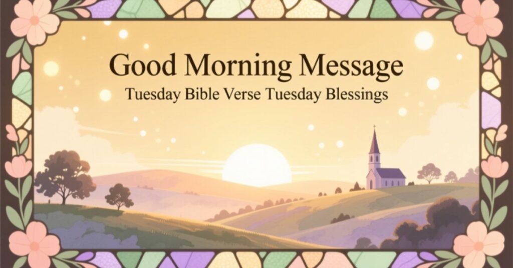Good Morning Message Tuesday Bible Verse Tuesday Blessings
