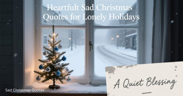 Heartfelt Sad Christmas Quotes for Lonely Holidays A Quiet Blessing