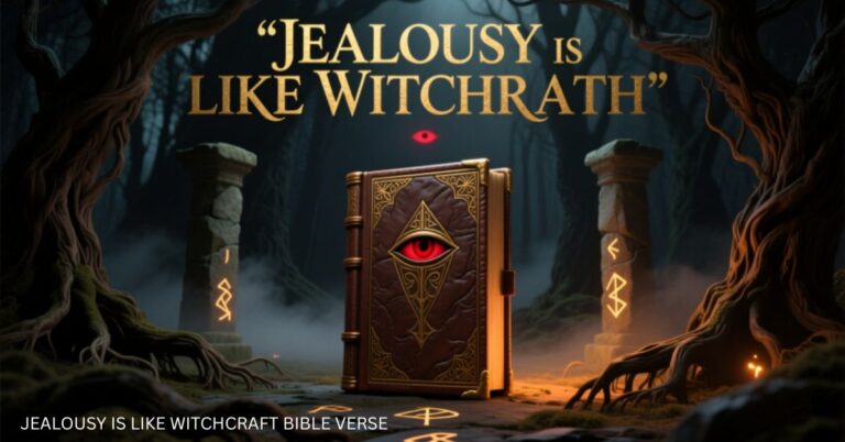 JEALOUSY IS LIKE WITCHCRAFT BIBLE VERSE TEACHING