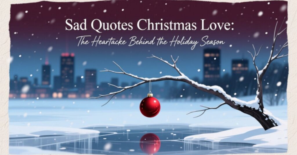Sad Quotes Christmas Love:The Heartache Behind the Holiday Season
