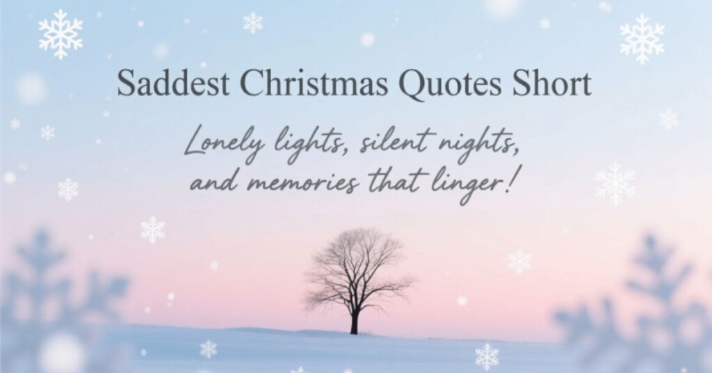 Saddest Christmas Quotes Short
