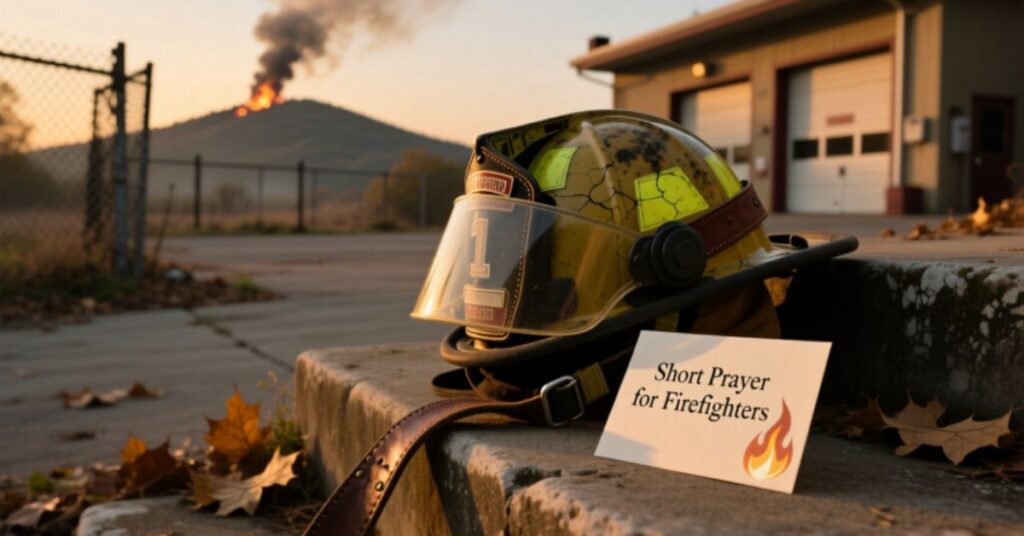 Short Prayer for Firefighters

