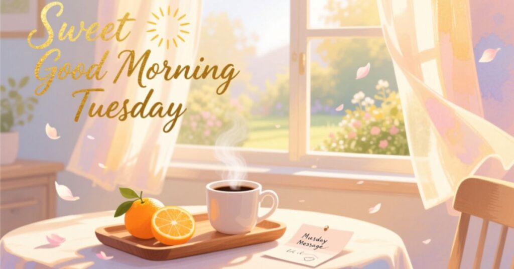 Sweet Good Morning Tuesday Message
