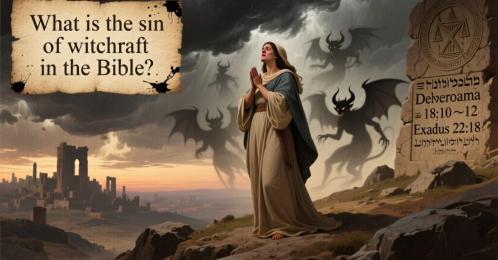 What is the sin of witchcraft in the Bible
