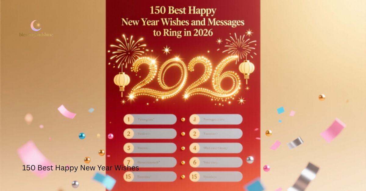 150 Best Happy New Year Wishes and Messages to Ring in 2026