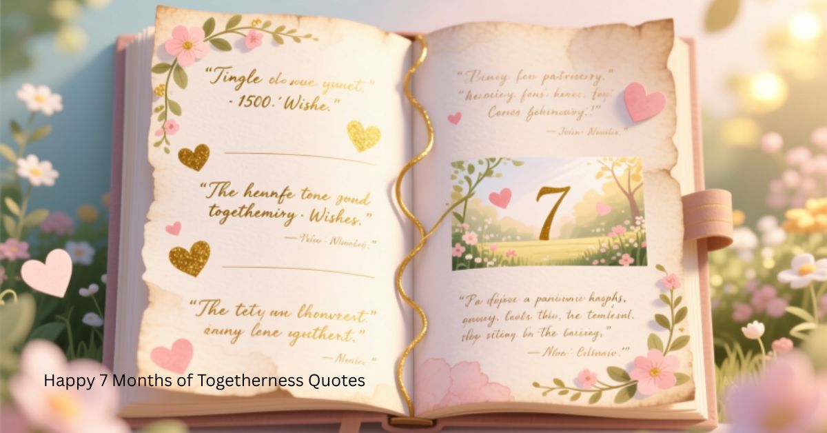 150 Happy 7 Months of Togetherness Quotes, Wishes, Paragraphs