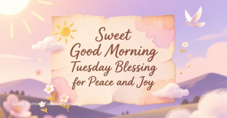 150+ Sweet Good Morning Tuesday Blessing for Peace and Joy