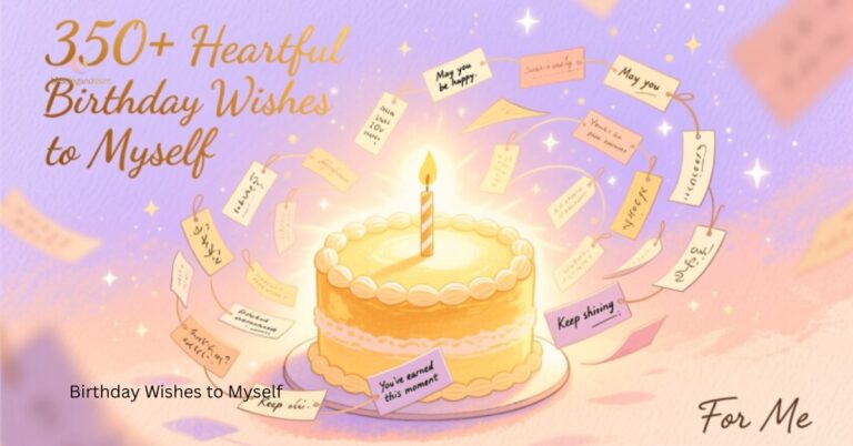 350+ Heartfelt Birthday Wishes to Myself