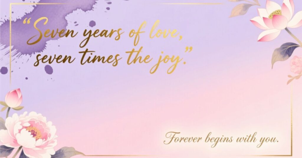 7 year anniversary quotes