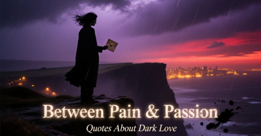 Between Pain & Passion Quotes About Dark Love