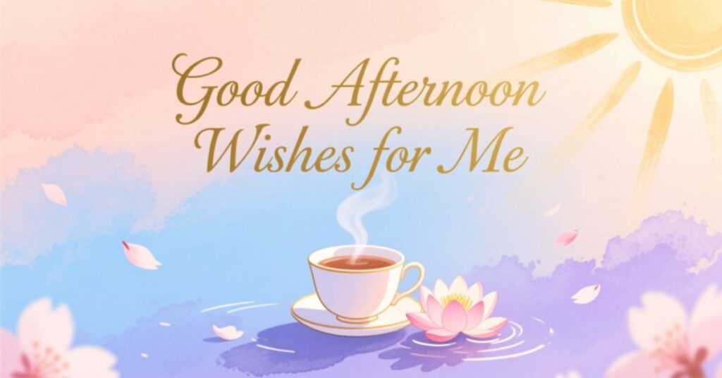 Good Afternoon Wishes for Me
