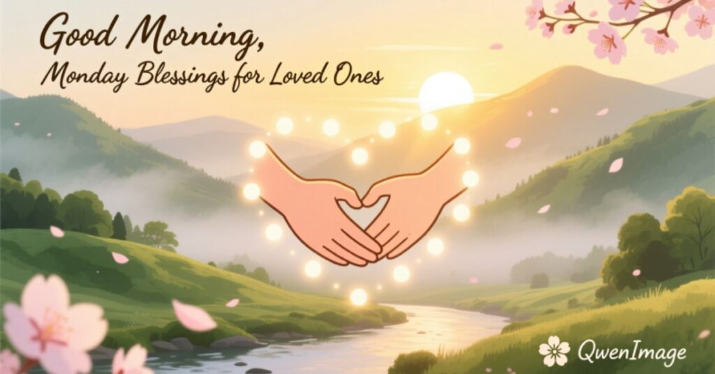 Good Morning Monday Blessings and for Loved ones