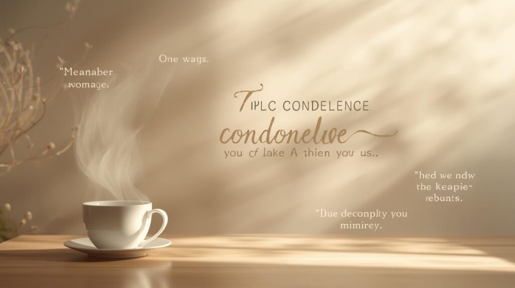 Simple and Supportive Words of Comfort