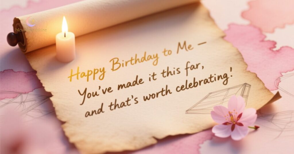 Touching Birthday Message to Myself