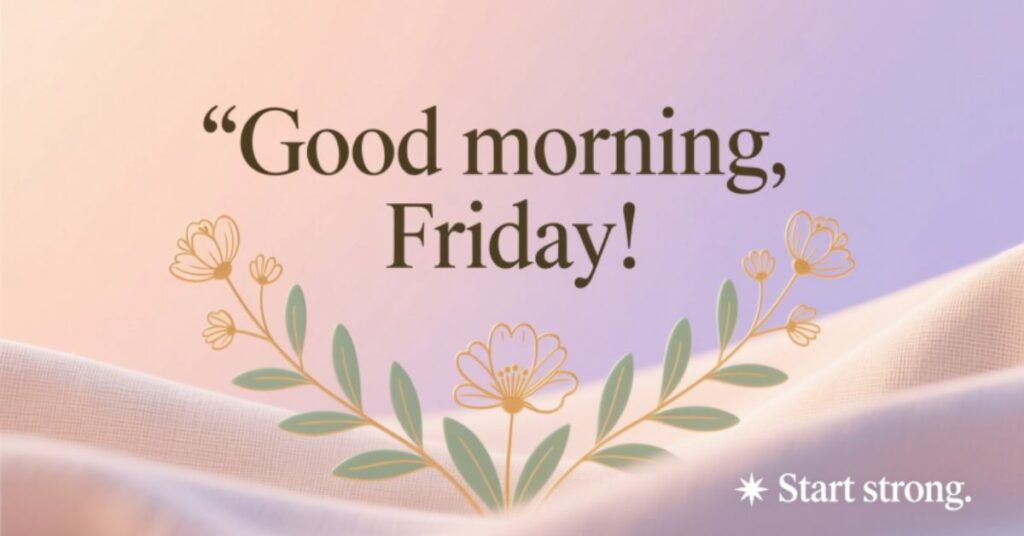 good morning friday quotes