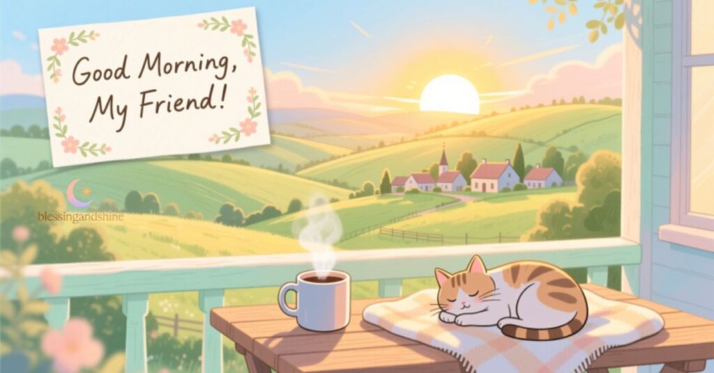 good morning message for a friend