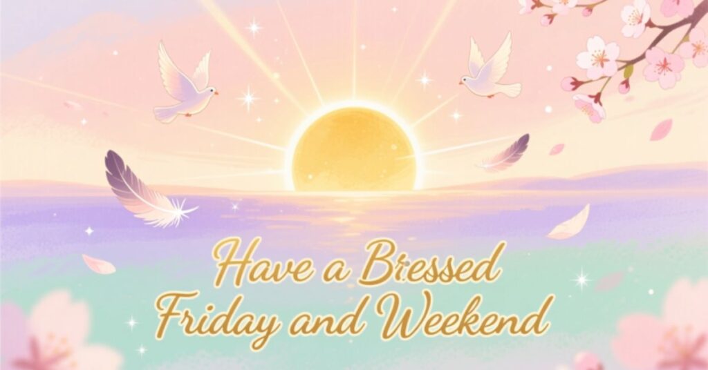 have a blessed friday and weekend