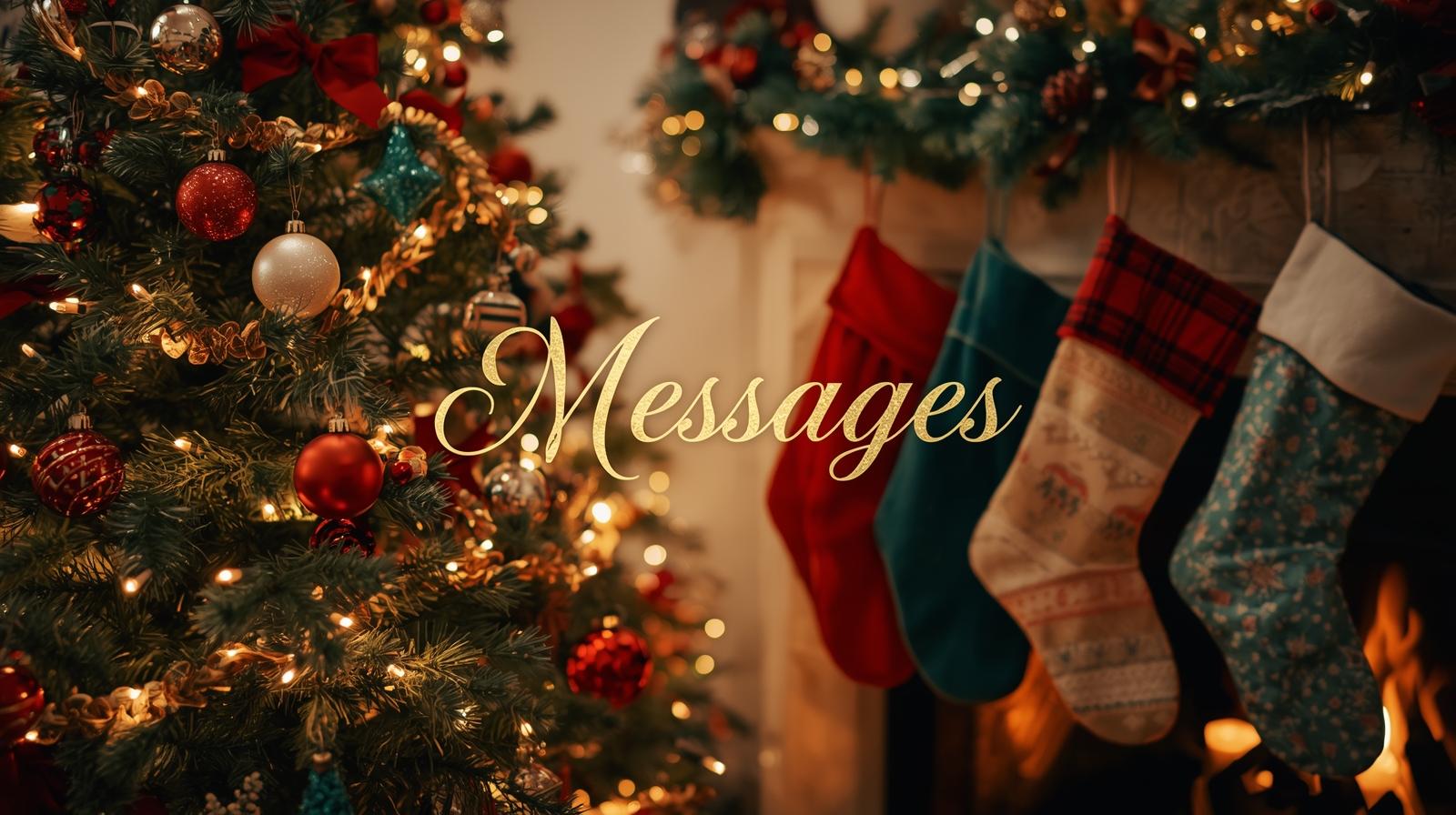 messages for Christmas cards
