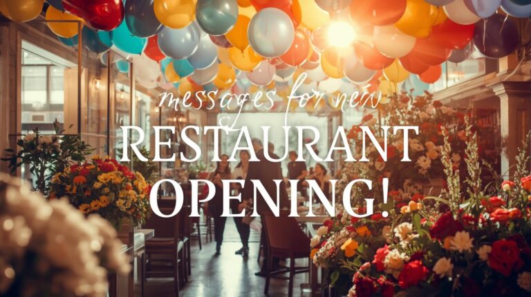 messages for new restaurant opening