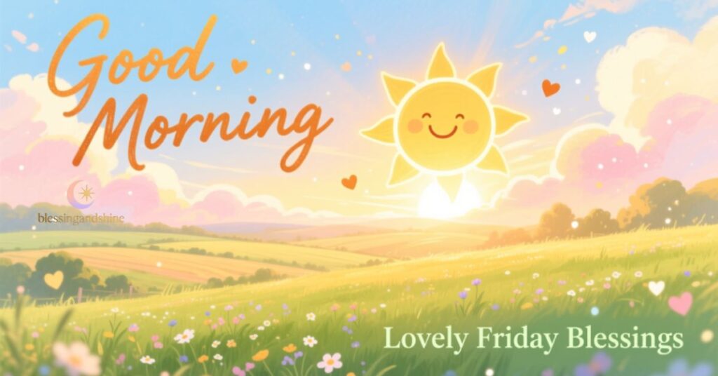 positive good morning Lovely friday blessings