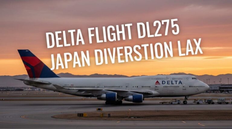 delta flight dl275 japan diversion lax